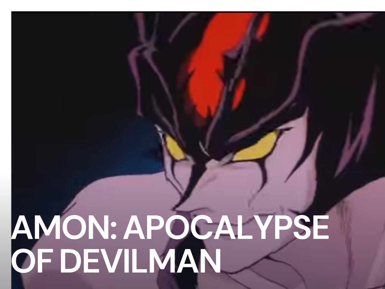 Amon Apocalypse Of Devilman Manga