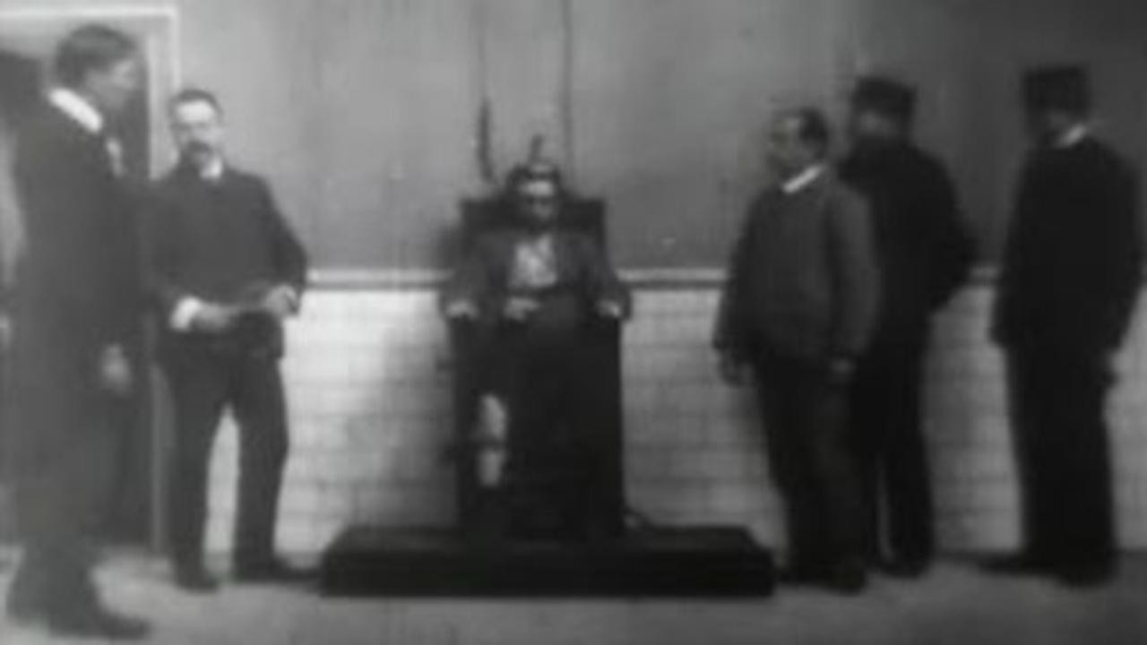 Execution of Czolgosz with Panorama of Auburn Prison
