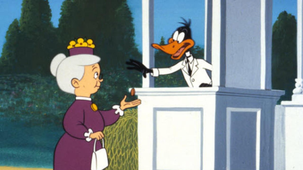 Orchid's uncanny resemblance to Daffy Duck