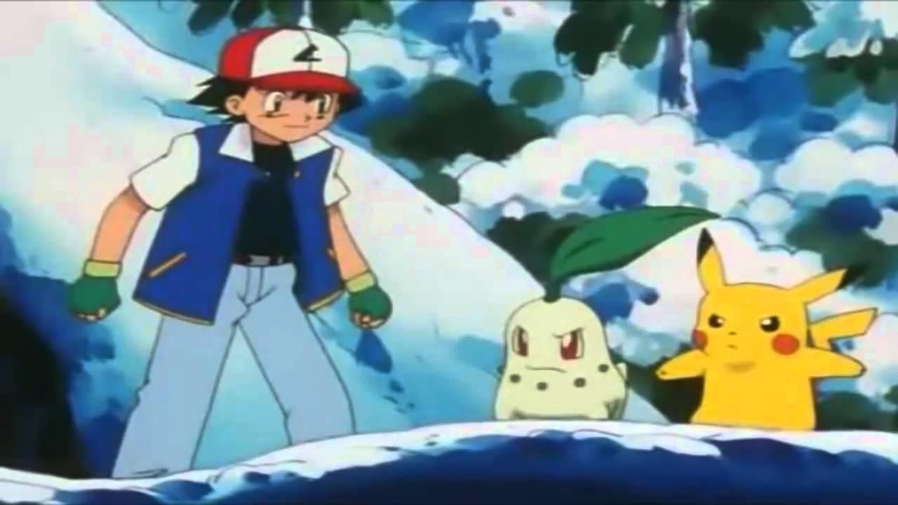 pokemon chikorita and ash