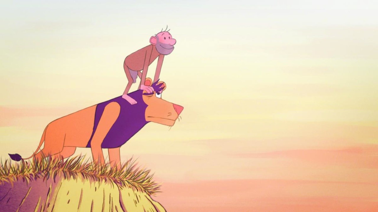 Le lion et le singe