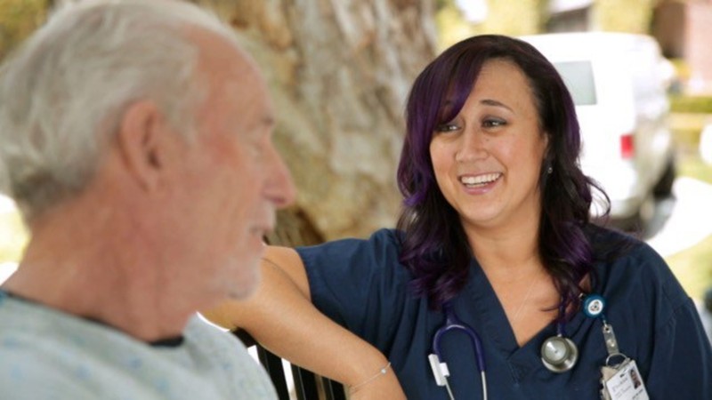 The Nurse with the Purple Hair