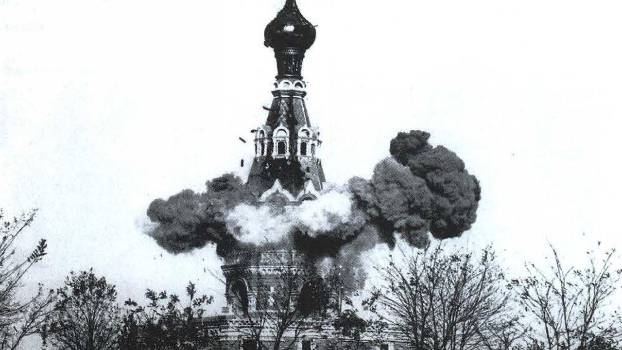 Demolition of the Monument at San Stefano