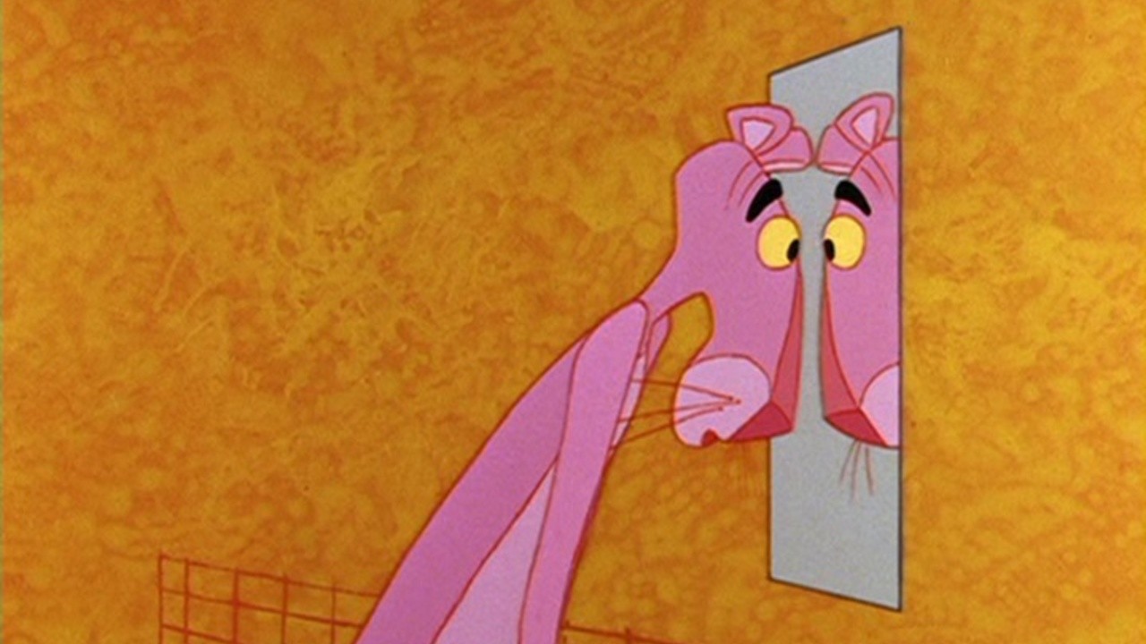 Pink Panther sneaks into a house to stay the night and has to hide from the...