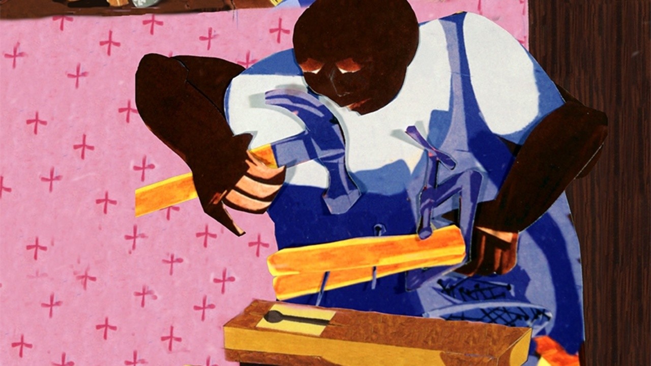‘Hammer-Camera-Scissors’ (The workers of Jacob Lawrence)
