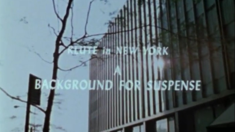 Klute in New York: A Background for Suspense