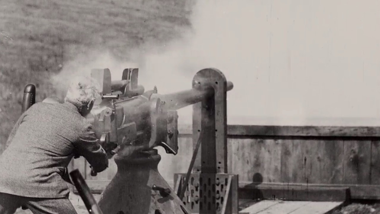 Firing the Maxim Gun