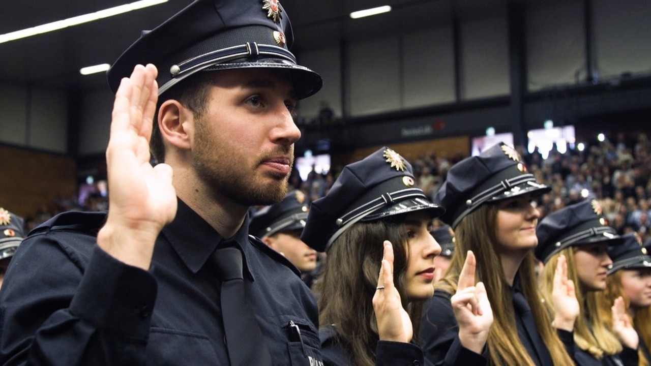 Die Polizeianwärter