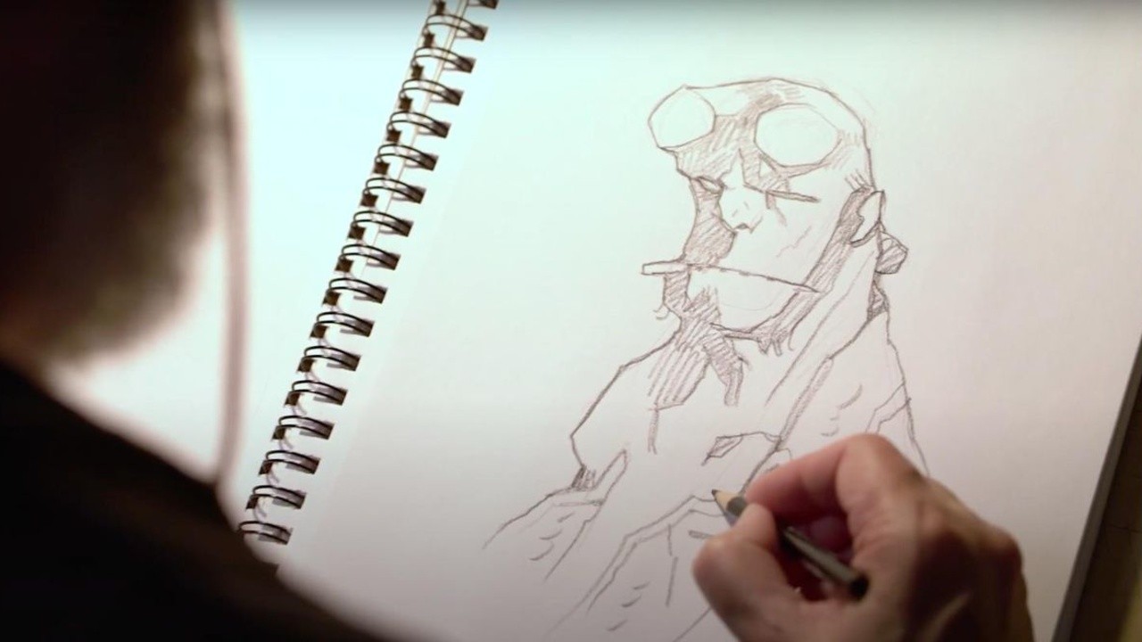 Mike Mignola Drawing Monsters