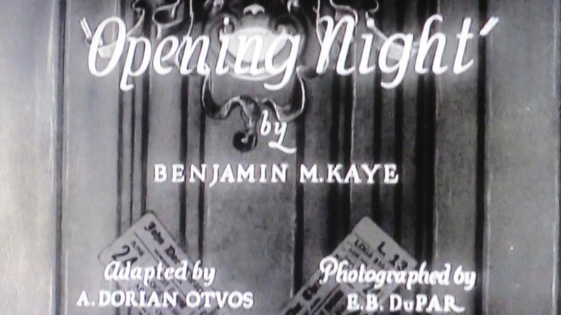 Opening Night (1931) | MUBI