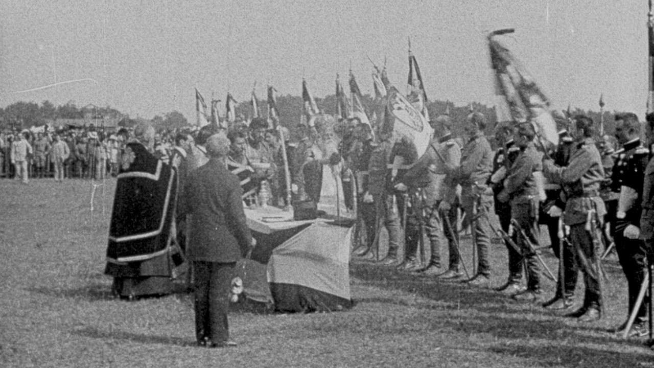 Ceremonies at Banjica: The Transfer of Old Flags to New, 9 July