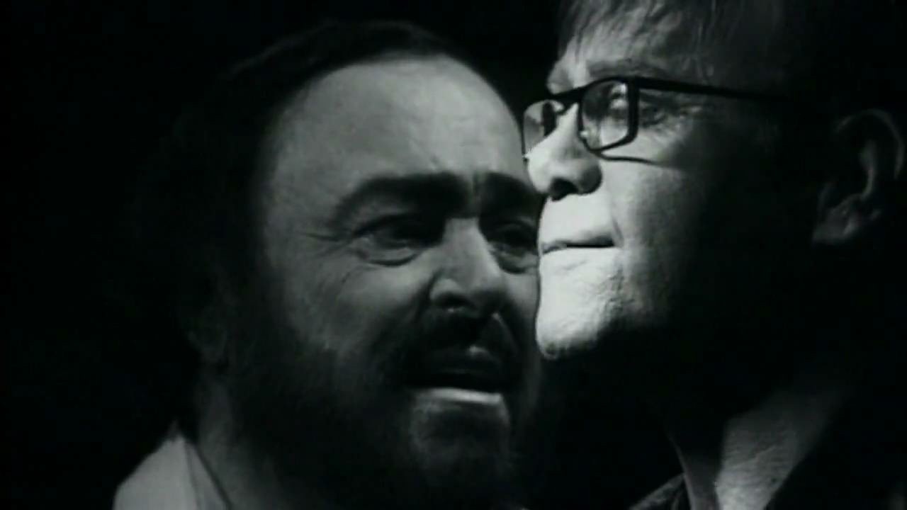 Elton John & Luciano Pavarotti: Live Like Horses (B&W Version) [MV]