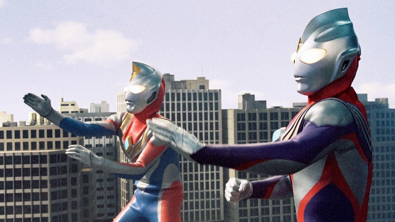 Ultraman Tiga and Ultraman Dyna