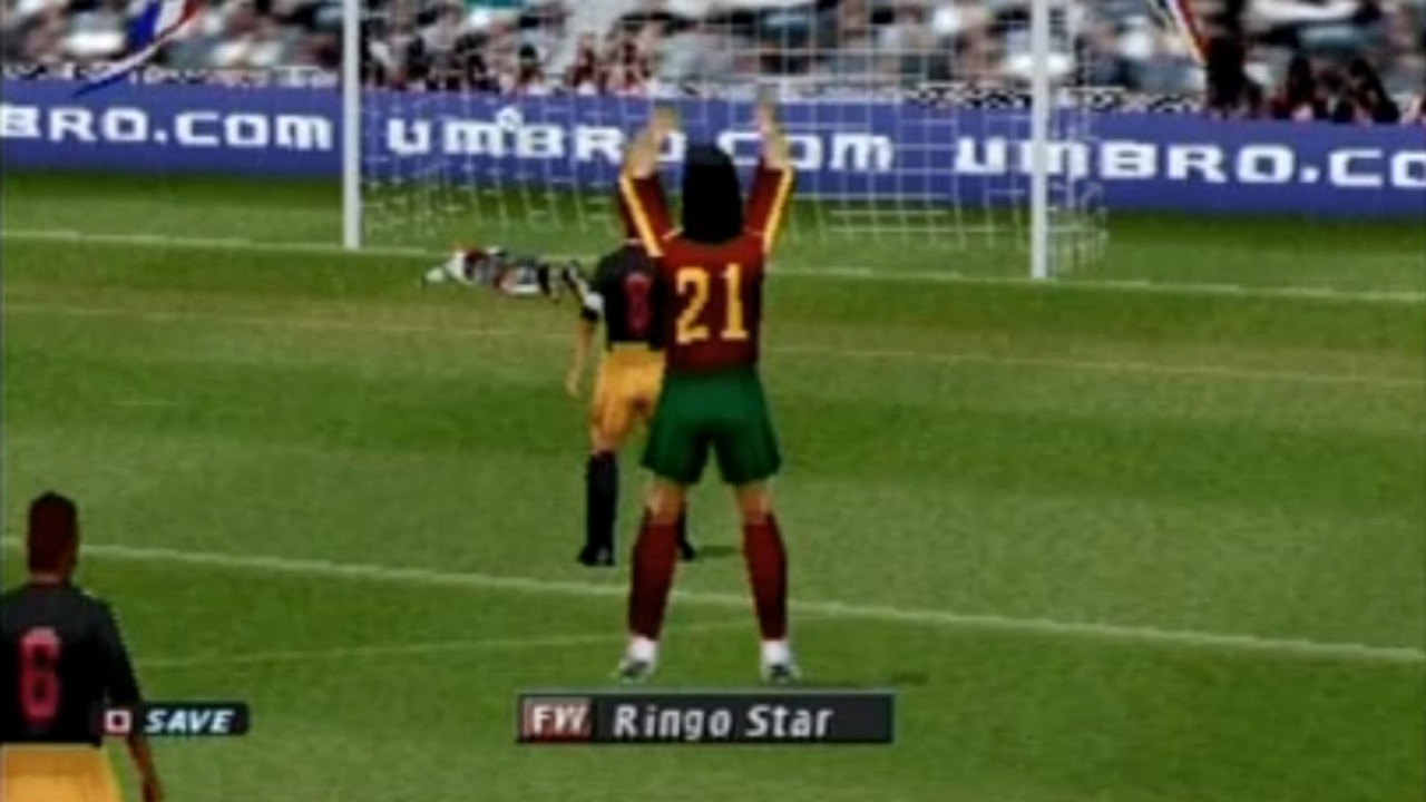 Pro Evolution Soccer's One-Minute Dance After a Golden Goal in the Master League