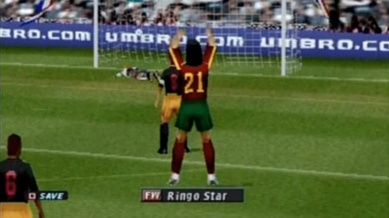 Pro Evolution Soccer's One-Minute Dance After a Golden Goal in the Master League