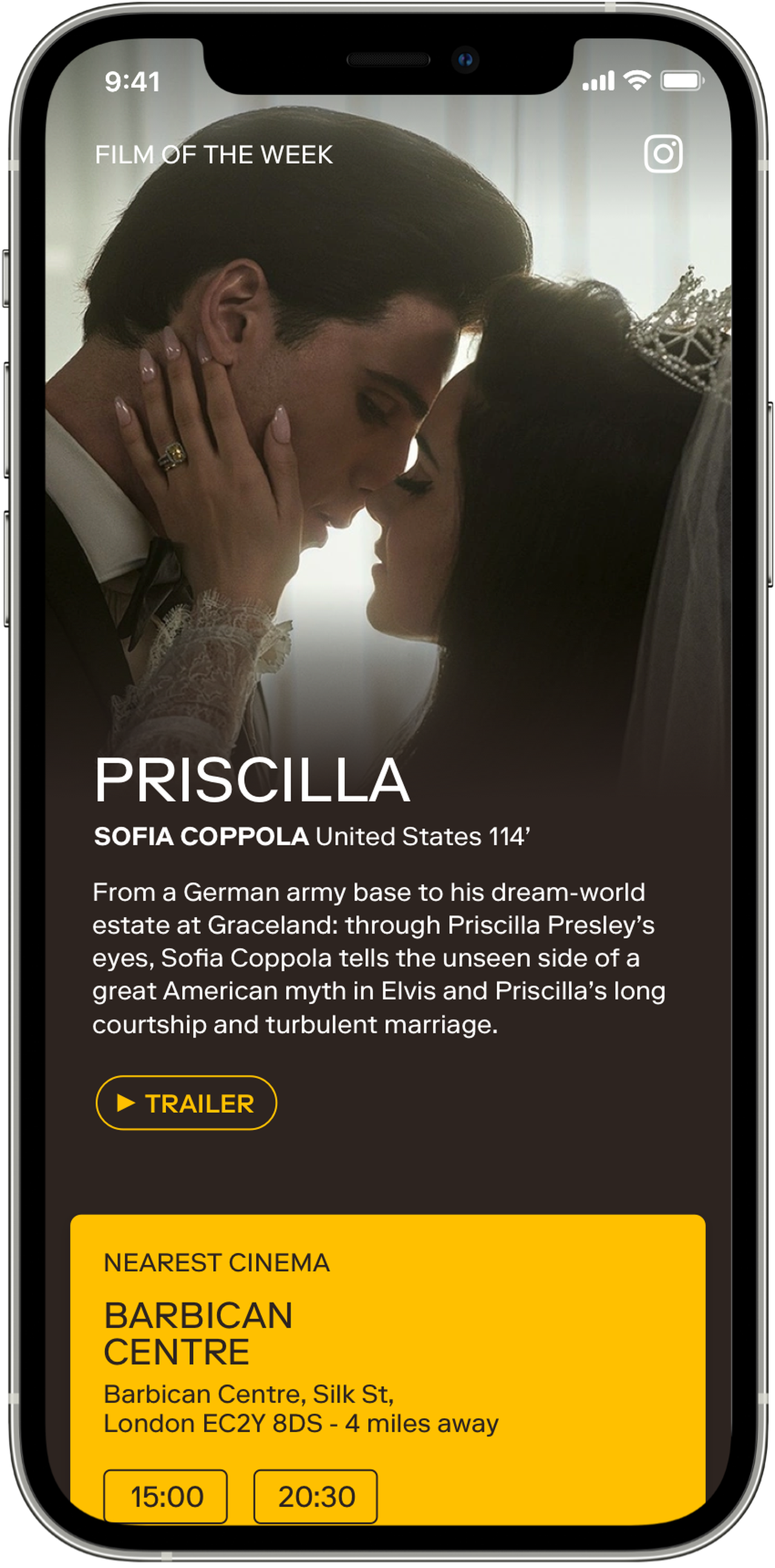 Mubi Go app screenshot